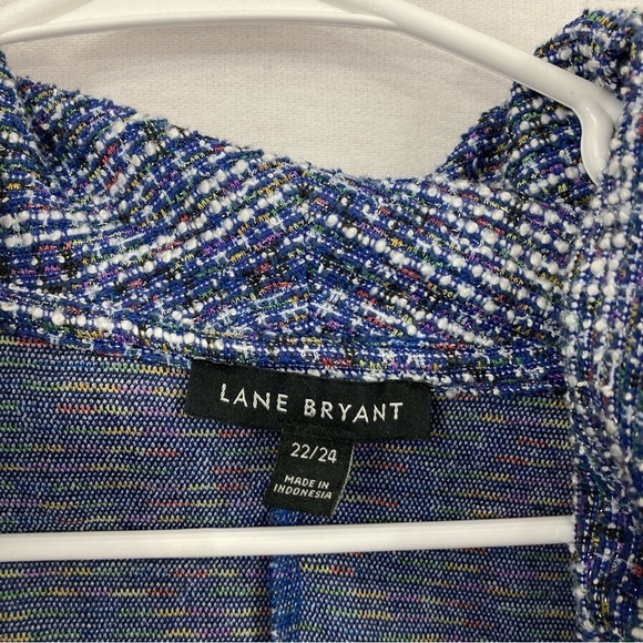 Lane Bryant Blue Cowl Neck Textured Knit Sweater size 22/24 - Picture 2 of 9